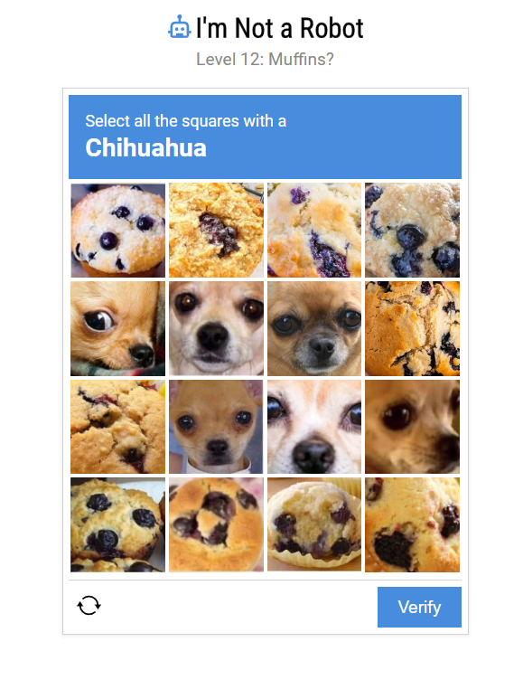 Level 12 Chihuahuas vs Muffins Grid
