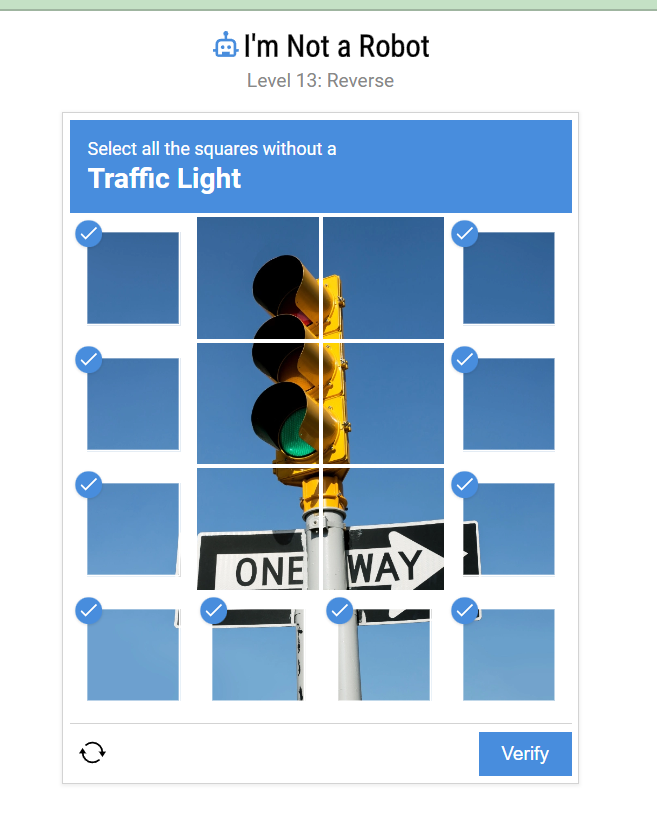 Level 13 Selection Pattern