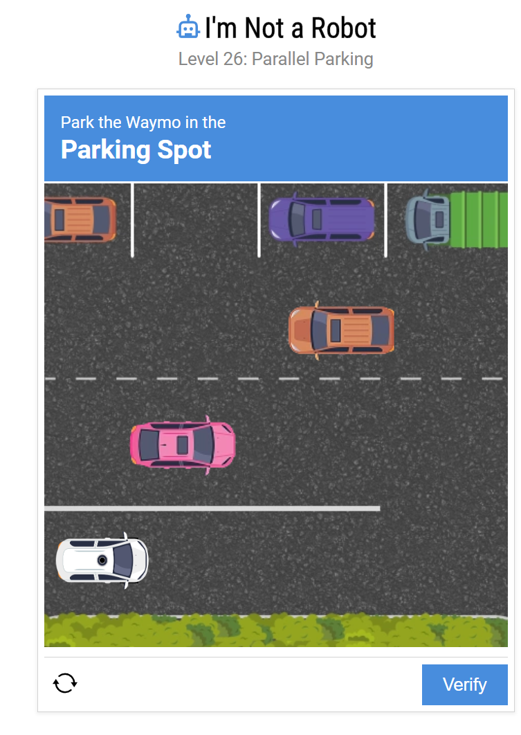 Successful parallel parking completion