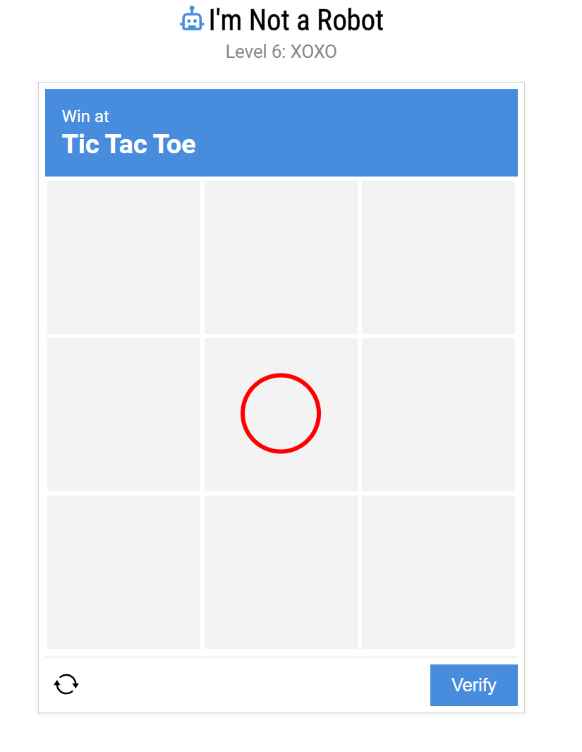 Level 6 Tic Tac Toe Game