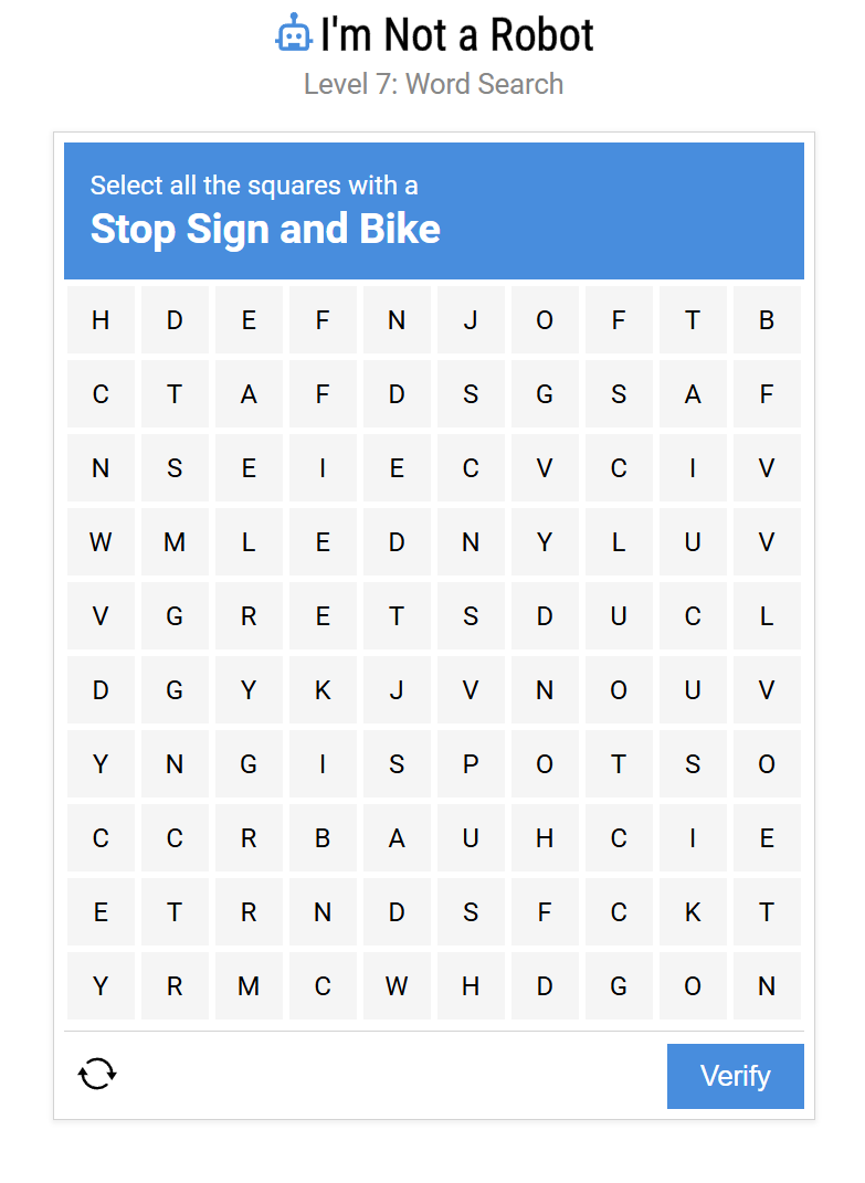 Level 7 Word Search Grid